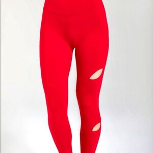 Kira Grace Ruby Cut Out Leggings/MidRise